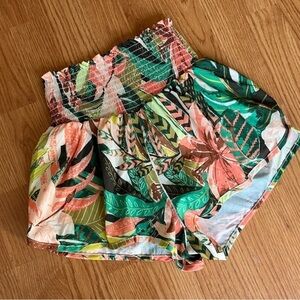 Aerie Offline High waisted Tropical Print Shorts